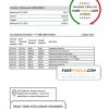 Austria Allianz Investment bank statement template in Excel and PDF format