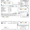 USA Michigan gas Utilities utility bill template in Word and PDF format