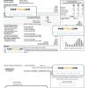 USA Minnesota Energy utility bill, Word and PDF template, 2 pages