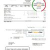 USA Minnesota Minneapolis City of Lakes utility bill template in Word and PDF format