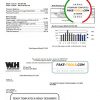 USA Minnesota Wright-Hennepin utility bill template in Word and PDF format