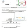 USA Nevada Orono The Lakehore City utility bill template in Word and PDF format