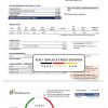 USA New Jersey gas utility bill template in Word and PDF format (.doc and .pdf)