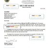 USA New York Cornwall-on-Hudson water utility bill shut off notice, Word and PDF template
