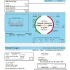 USA North Carolina City of Charlotte water utility bill template in Word and PDF format