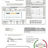 USA Ohio City of Columbus utility bill template in Word and PDF format