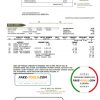 USA Oregon City of West Linn utility bill template in Word and PDF format
