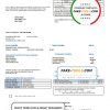 USA Pennsylvania Wellsboro Electric utility bill template in Word and PDF format