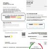 USA Sprint (T-Mobile) utility bill template in Word and PDF format