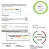 USA Texas AT&T easy to fill utility bill template in Word and PDF format (.doc and .pdf)
