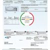 USA Texas Center Point Energy utility bill template in Word and PDF format