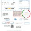 USA Texas Dasor Management and Investment utility bill template in Word nd PDF format