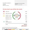 USA Verizon telecommunications utility bill template in Word and PDF format