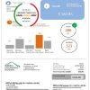 USA Vermont Green Mountain Power electricity utility bill in Word and PDF format scan effect