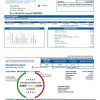 USA Washington Sunnyside Utilities water utility bill template in Word and PDF format scan effect