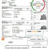 USA We utility bill template in Word and PDF format