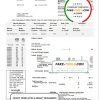 USA West Boylston utility bill template in Word and PDF format scan effect