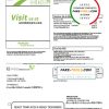 USA Windstream Holdings, Inc. utility bill template in Word and PDF format scan effect