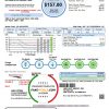 USA Wyoming High West Energy utility bill in Word and PDF format, version 2