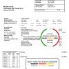 Venezuela PDVSA Gas utility bill template in Word and PDF format scan effect