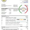 Bahamas The Central bank of the Bahamas bank statement easy to fill template in .xls and .pdf file format