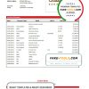 Bahrain Eskan bank statement template in Word and PDF format