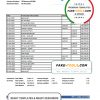 Barbados republic bank statement template in Excel and PDF format