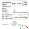 Belarus Alfa bank statement template in Excel and PDF format