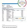 Belarus Paritet bank statement template in Excel and PDF format