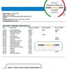 Belarus Paritet bank statement template in Word and PDF format