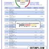Belgium AXA Bank statement template in Word and PDF format