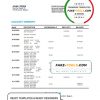Belgium Keytrade bank statement template in Word and PDF format