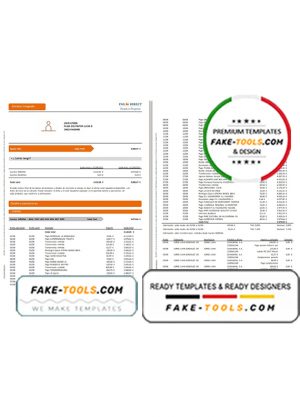 Spain ING Direct bank statement template in Word and PDF format, 3 pages