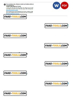 Grenada hotel booking confirmation Word and PDF template, 2 pages
