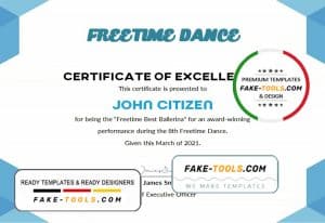 USA Best Performance Certificate template in Word and PDF format