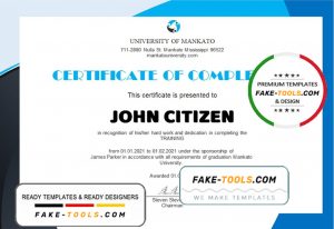 USA HR internship certificate template in Word and PDF format