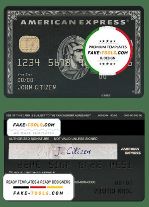 USA BMO Bank of Montreal bank AMEX black card template in PSD format, fully editable USA BMO Bank of Montreal bank AMEX black card template in PSD format, fully editable