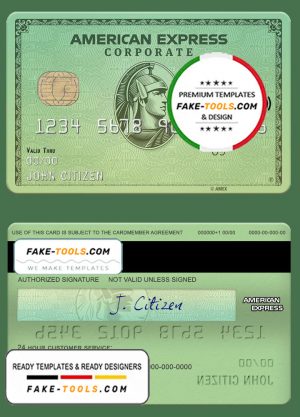 USA California Varo bank AMEX green card template in PSD format, fully editable USA California Varo bank AMEX green card template in PSD format, fully editable