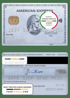 USA Chase bank amex platinum card template USA Chase bank amex platinum card template