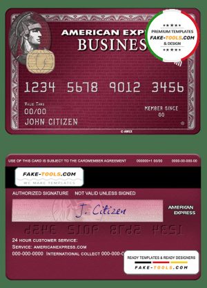 USA San Francisco CHIME bank  AMEX business plum card template in PSD format, fully editable USA San Francisco CHIME bank  AMEX business plum card template in PSD format, fully editable