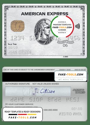 USA Sutton bank AMEX platinum card template in PSD format, fully editable