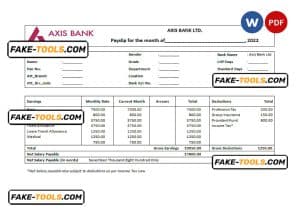 India financial company employee sheet template in Word and PDF format