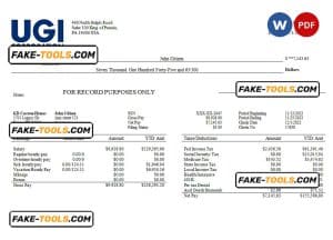 USA energy company employee sheet template in Word and PDF format