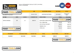 USA food production company employee sheet template in Word and PDF format