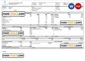 USA public research university employee sheet template in Word and PDF format
