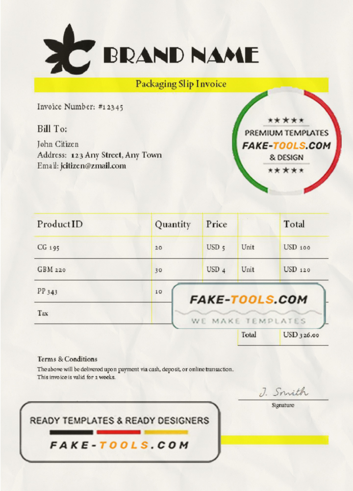 fine premium universal multipurpose invoice template in Word and PDF format, fully editable scan effect