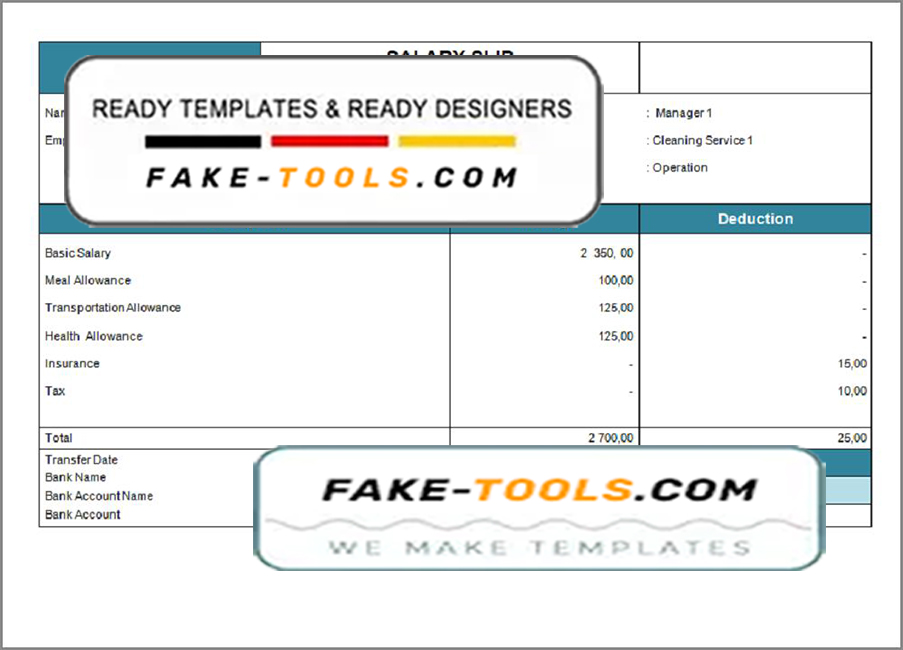 hang time pay stub template in Word and PDF format