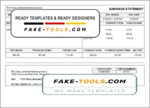 smart up pay stub template in Word and PDF format